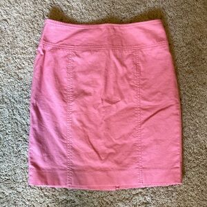 Talbots Pink Lined Classic Tailored Pencil Skirt Size Small Short Midi